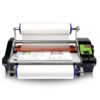 UWYTGF 13.7" Laminating Machine,Hot and Cold Roll Laminator Four Rollers Thermal Laminating Machine,for Single/Dual Sides A3/A4 Paper