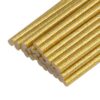 uxcell 30pcs Mini Hot Glue Gun Sticks 4-inch x 0.27-inch High Sticky Small Hot Glue Sticks for Glue Gun, Glitter Gold