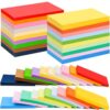 UZLU 1000 Pcs Colored Index Cards Bulk 3 x 5 Inch Blank Index Cards 20 Assorted Colors Notecard Back to School 180GSM Heavyweight Flashcard Portable Note Taking for Studying College Office Memo