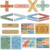VABAMNA 16 Pcs Educational Math Posters Set Math Symbol Keywords Vocabulary Multiplication Posters Math Classroom Must Haves for Teacher Elementary Classroom Home School Supplies-Boho Color