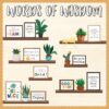 VABAMNA Bulletin Board Decorations for Classroom, 74Pcs Greenery Positive Affirmation Motivational Cutouts Classroom Must Haves for Teacher School Library Welcome Back to School Door Wall Decor