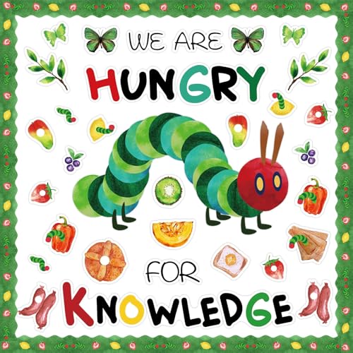VABAMNA Hungry Caterpillar Classroom Decor, 81Pcs Very Hungry Caterpillar Bullettin Board Decoration Set for Teacher Back to School Supplies DIY Projects Door Wall Decor