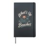 Vacation WHAT'S UP BEACHES Beach Funny Spring Break Hardcover Journal, Black