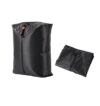 Vacuum Storage Compression Bags, Waterproof Foldable Hanging Organizer with Airtight Seal & Pump Interface, Space Saving Pouches for Clothes Bedding Closet, Black
