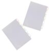 Vaguelly 2pcs Multi-Layer Document Storage Holders Plastic File Folders for Office and School Use, Thickened Sturdy Material to Keep Documents Neat and Organized