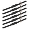 Vaguelly 6pcs Black Pu Leather Elastic Bookmark with Stretchable Closure, Sturdy Book Strap for Binders and Bibles, for Professionals and Readers to Hold Planners Closed