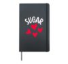 Valentine Love Design for Friends and Family, Sugar Hardcover Journal, Black