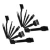 VALICLUD 2 Sets Anti-Static Electronics Cleaning Brush Kit with Nylon Bristles for Laptop and Keyboard, Comfortable Grip and Deep Cleaning Power, for Office and Car Use