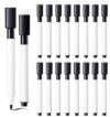 ValueBargain 16 Pcs Dry Erase Markers with Eraser Cap, Mini Dry Erase Markers Black Whiteboard Marker for School, Office & Home Supplies