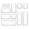 ValueMax 9PCS Clear Drawer Organizer Set with Non-Slip Pads, 3 Sizes