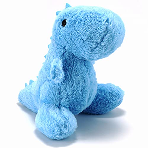 VANLINNY NEW Blue Dinosaur Stuffed Animals for Boys, 9" Soft Stuffed Dinosaur Plush for Baby Shower, Cute T-rex Toy for Toddlers, Girls, Party Deco, Birthday Xmas Gifts
