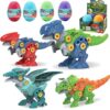 VANNYVANYA Take Apart Dinosaur Toys, Dinosaur Toys for Boy Girl STEM Construction Assembly Toy, Ideal for Christmas Birthday Gifts Easter Basket Stuffers Fillers