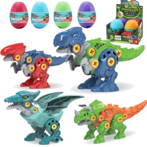 VANNYVANYA Take Apart Dinosaur Toys, Dinosaur Toys for Boy Girl STEM Construction Assembly Toy, Ideal for Christmas Birthday Gifts Easter Basket Stuffers Fillers