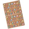 VANZACK 2 Sets Wooden Puzzles for Kids Educational Arabic Alphabet Puzzle Board Logical Matching Toy for Toddlers Preschool Home School