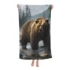 VANZEV Bear Beach Towel Animal Bear Sand-Free Microfiber Bath Towel Ultra Soft Quick Dry Pool Towel Absorbent Towel Lightweight Towel Gifts for Outdoor Bathroom Swimming Decor 31inx51in