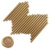 VARACL Hot Melt Glue Sealing Sticks for Letter Seal Stamp - Great for Wedding Invitations, Cards Envelopes, Snail Mails, Postcards, Greeting Cards, Gift Ideas, 7 x 100 mm, 20PCS (Bronze)