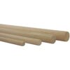 vasalat Wooden Sticks Grooved for Crafts 100 cm x 12/14 mm Natural Beech Pack of 12