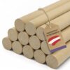 vasalat Wooden Sticks Smooth for Crafts 100 cm x 7 mm Natural Beech Pack of 12