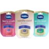 Vaseline Lip Therapy Mini Variety 3-Pack (Arctic Mint, Berry Crush & Vanilla Swirl) Moisturizing Lip Care for Healing Dry, Chapped Lips, 0.25 Oz Ea