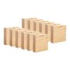 Vaveren 12 Pieces Wooden Blocks for Crafts Wood Pieces Square
