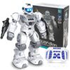 VAV Toys for 6-10 Year Old Boys Girls, Rechargeable Remote Control Robot Toy, Intelligent Programmable RC Robot with 2.4GHz Gesture Sensing, Christmas Birthday Gifts for Kids Age 6 7 8 9 10