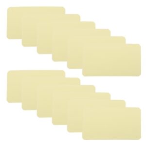 Veemoon 100pcs Yellow Rounded Corner Index Cards 3x2 Inches Unruled Blank Flash Cards with Matte Finish, Compact Paper Notecards for Vocabulary Learning and DIY Crafts