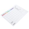 Veemoon Removable Monthly Dry Erase Whiteboard Sticker Calendar with PVC Material and No Residue Adhesion, Self Adhesive Board for Office and School Classrooms, Reusable Wall Planner