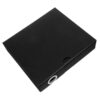 Veemoon Ring Binder with Built-in Divider Card Pockets Shell with 2-ring Binding A5 Black Pp Material Album for Added Protection and Firmly Pinning Pages, for School and Collectible Card