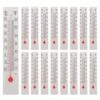 VERDANVERSE 30pcs Glass Thermometer with Dual Scale °c/°f for Accurate Measurement, Glass and Paper Material Mini Outdoor Temperature Gauge Suitable for Crafts and Classroom Science Projects