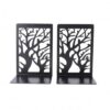 Versatile L-Shaped Metal Bookends for Desk, Shelf, and Nightstand Organization - Heavy Duty Support (1 Pair)
