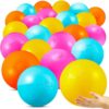 Vertintong 24 Pcs Inflatable Beach Balls Bulk Large Pastel Inflatable Beach Ball Party Decor Summer Water Games for Swimming Pool Wedding Outdoor Party Favors(Cheerful Color,16 Inch,Rainbow)