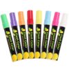 Vervevum 8Pcs Chalk Markers, 8 Vibrant Colors Liquid Chalk Markers, 6mm Erasable Liquid Highlighters Reversible Tips Chalkboard for Glass