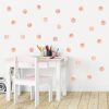 Veshur 120pcs 2.2'' Pink Polka Dot Wall Decals Feminine Dots Wall Stickers