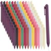 VessPure 120 Pcs Black Gel Ink Pens, Retractable Ballpoint Pens, 0.5mm Fine Point, Cute Multi-Color Pen, Smooth Writing, for Writing Journaling Taking Notes Office Gift