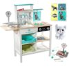 Vet Center Pretend Pet Hospital Playset- Wooden Animal Medical Checkup Set