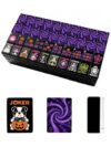 VETEB Halloween American Mahjong Tile Set Purple Galaxy Spiral Swirling Stars Cosmic 160 Acrylic Mahjong Tiles 1.4" Game Set with Bag & Accessories for Gift Travel Party (Puppy)