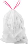 VEVOR Drawstring Trash Bags, 13 Gallon 110 Count Tall Kitchen Trash Bags, Extra Thick Fresh Scent Garbage Bag, Recyclable Bin Bag with Drawstrings, for Home Kitchen, Office, RV and Camping (White)