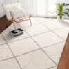 VEVOR Indoor Area Rug for Living Room Bedroom, 6x9 ft Plush Carpet Area Rug Fluffy with Long Plushs Pile, Noise-Reducing Floor Carpet for Sunroom Home Decor, Non-Shedding & TPR Non-Slip Backing