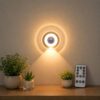 VEZENI Smart LED Clock Night Light with Motion Sensor, Dimmable 3-Color Motion Activated Wall Light, Rechargeable Nightlight with Digital Clock for Hallway, Bathroom, Stair and Bedroom