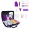 vhbw Diamond Art Kits Include Diamond Painting Storage Containers/Diamond Art Accessories Tools, for Craft Jewelry Beads Organizer Box, Portable Neat, Efficient Painting (Butterfly)