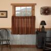 VHC Brands Heritage Farms, Primitive Check, L36xW36, Tier Set of 2. Red