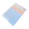 VICASKY 6pcs Two Pocket Folders with Writable Label Area, Colored Plastic Poly Folders for Paper Organizers, Wrinkle-Free Double Pocket Design for Homework and Office Document Random Color