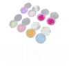 VICASKY High Translucent Round Eyelash Case 8pcs Diamond Faceted Eyelash Organizer for Makeup Artists and Beauty Enthusiasts