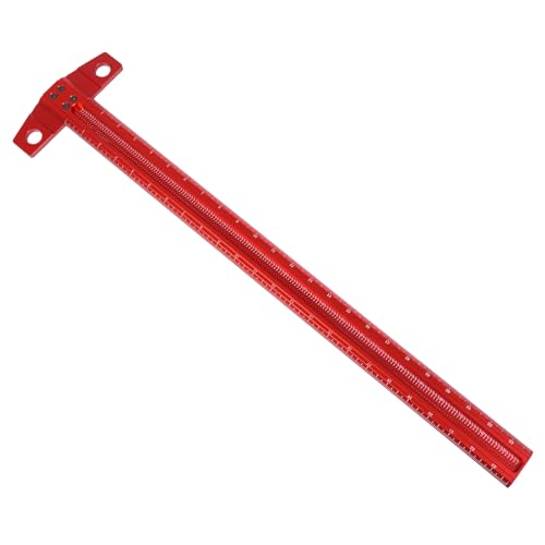 Vicrays T Square Woodworking Ruler - 24 Inch Precision Wood Working Tsquare Rule - Aluminum Alloy Carpenter Work Tool for Crafting, Marking, Layout, Scriber and Measuring