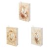 Viewamoon Floral Cross Dove Bible Cover for Women Teens 3 Pack Stretchable Book Sleeves for Christian 9 x 11 Inches Protective Textbook Covers for Study Reading