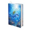Viewamoon Turtle Dolphin Book Covers Stretchy Jumbo Book Cover for Paperbacks Hardcovers Textbooks Reusable Washable Protective Sleeve up to 9x11 Inch