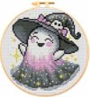 VIGEGU Ghost Stamped Cross Stitch Kits for Adults Beginners with Frame