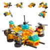 Vilbocr 136-Piece Urban Engineering Building Blocks Set - Build 7 Cool Models: Construction Airplane, Vehicles, Submarine & More | STEM Toys for Kids Ages 6-12 | Creative Gift for Boys & Girls
