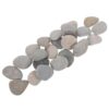 VILLCASE 24pcs Flat Polished Pebbles 3-5cm for Painting and Crafts, Natural Large Stones for and Adults, for DIY Projects and Flower Pots Decoration