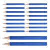 VILLFUL 50pcs Pre-sharpened Blue Golf Score Card Pencils 3.5 Inch Short Hexagonal Wooden Lead Pencils Compact Individually Wrapped for Golf Bag Side Pocket and Practice Rounds